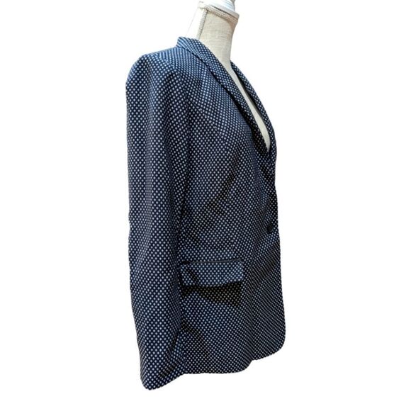 Scotch & Soda Maison Scotch Jolie Vagabonde Navy Patterned Blazer Size M - Picture 4 of 10